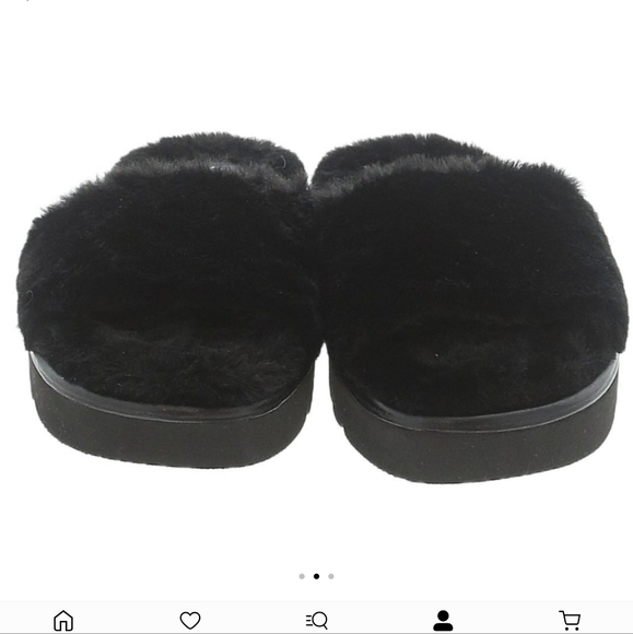 Stewart Weitzman plush black slipper size 6 excellent condition - Picture 3 of 4